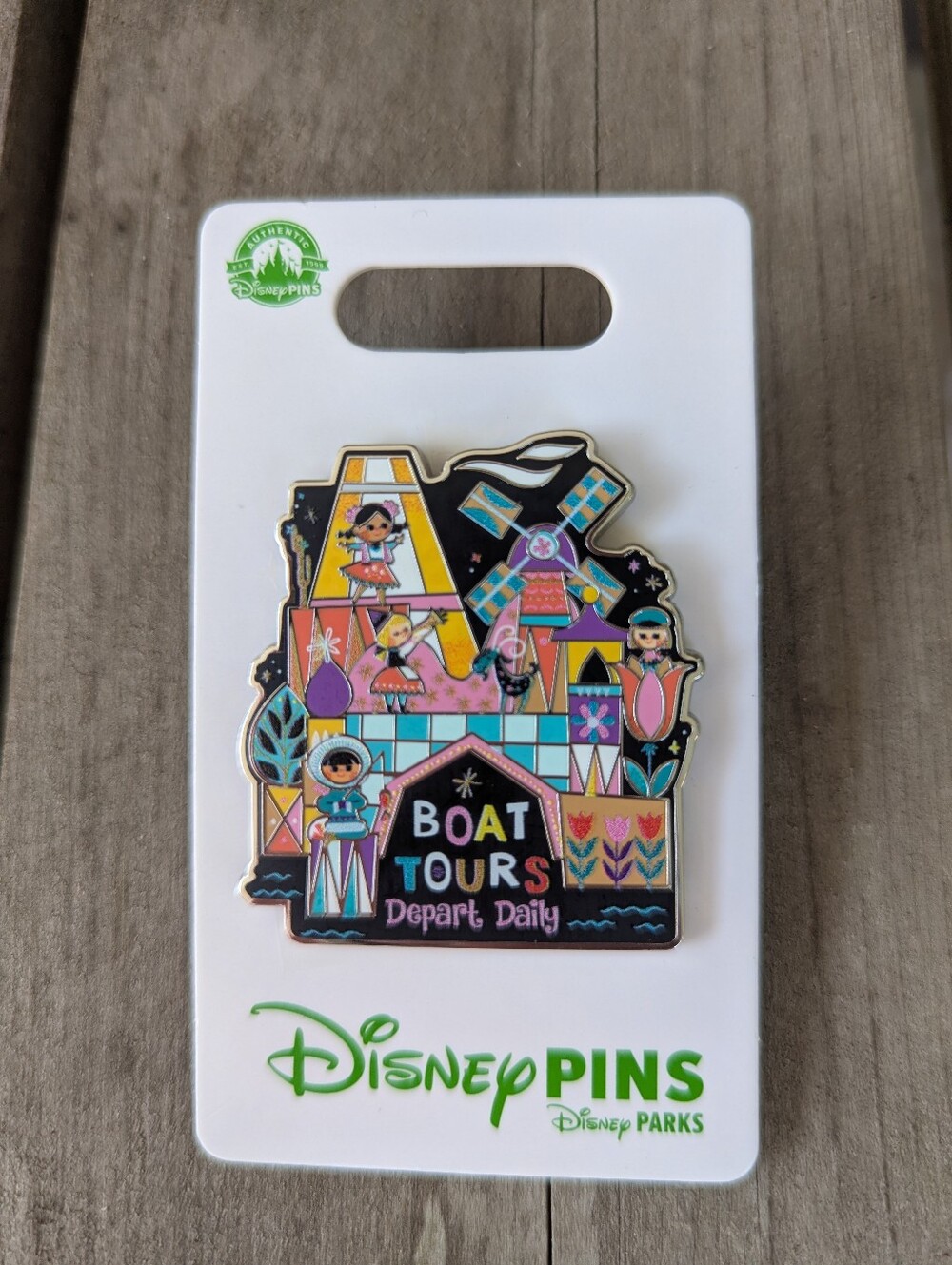 It's a Small World Boat Tours Pin Disney Parks Attraction Travel Trading Pin